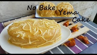 No Bake Yema Cake  How to make Yema Cake  Eggless cake base  Simple Cake Easy cake recipe [upl. by Eiramrebma597]