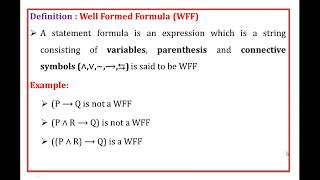 14 ll Well Formed Formula [upl. by Ping]