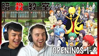 ASSASSINATION CLASSROOM Openings 14 REACTION  Anime Op Reaction [upl. by Schwitzer]