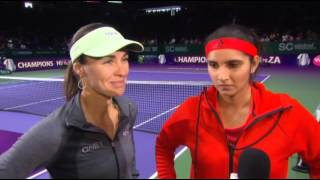 Martina Hingis amp Sania Mirza on Winning 2015 WTA Finals [upl. by Cutty]