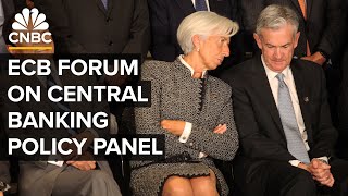 Watch Fed Chair Powell ECB’s Lagarde speak at central bank policy forum — 722024 [upl. by Cynde]