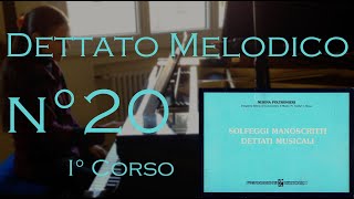 Dettato Melodico n20  I Corso  N Poltronieri [upl. by Elysee805]