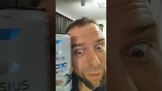 Celsius Arctic Vibe Sparkling Frozen Berry Review  Part 1 with HTJ celsius comedy review fun [upl. by Nylknarf]