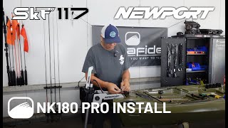 How to Install a Newport Vessels NK180 Pro Electric Motor on the Bonafide Fishing SKF117 [upl. by Matheny384]