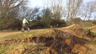 My dad riding his Gas Gas 2008 250 Trials Bike 2 [upl. by Mareah86]