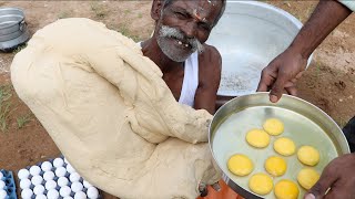 250 CHAPATHI And EGG CHAPATHI Prepared by my Daddy ARUMUGAM  Village food factory [upl. by Anirrehs]