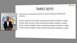 Nervo Interósseo Anterior  Questão TARO [upl. by Delfine]