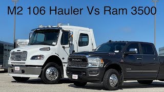 Freightliner M2 106 Summit Hauler Vs 3500 Pick UP [upl. by Silberman]