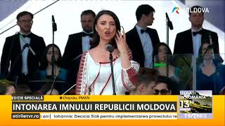 Imnul Republicii Moldova intonat de soprana Valentina Nafornița [upl. by Beilul618]