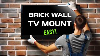 Mounting TV on brick wall with Tapcon concrete screws [upl. by Rajewski]