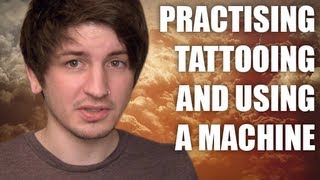 Practicing Tattooing on Fruit Fake Skin amp Pig Skin  Tattoo Apprentice Advice [upl. by Hofstetter449]