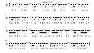 SYNCOPATION RHYTHM EXERCISE FOR INTERMEDIATE AND ADVANCED SIGHT READING Part 3 musiclessons [upl. by Ailil]