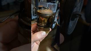 100 Year Old Coal Miners Lamp Being Restored Stay Tuned abandonedmines [upl. by Pillihp]