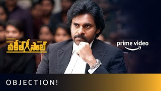 Objection  Vakeel Saab  Pawan Kalyan  Sriram Venu  Thaman S Amazon Prime Video [upl. by Haisa]