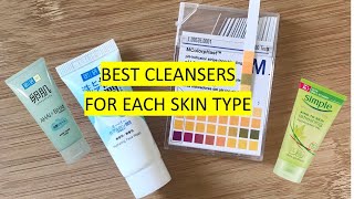 Best Cleansers For Each Skin Type DryOilyCombination [upl. by Armelda]