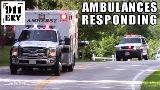 Ambulances Responding Compilation 1 [upl. by Ileane]