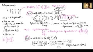 Diagonalización de una matriz con un parámetro [upl. by Neelra]