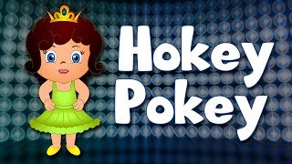 Hokey pokey dance song with lyrics and actions for childrens learning in English  Kidzrhymes [upl. by Aihcila]