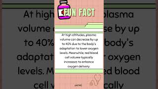 🏔Altitude’s Impact on Plasma Volume—Do You Know the Difference🌍 mededtrivia biology smarttrivia [upl. by Llenrap834]