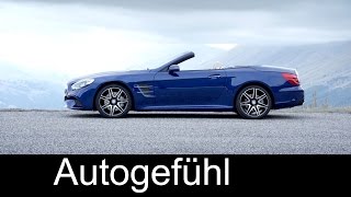 2016 new Mercedes SL 500 Facelift Exterior Interior Roof Preview  Autogefühl [upl. by Licko]