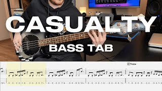 Linkin Park  Casualty  Bass Cover  Play Along Tabs and Notation [upl. by Mcmurry38]