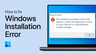 Fix Installation Package Could Not Be Opened in Windows 11  Install Error [upl. by Cheatham354]