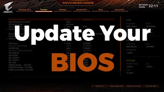 How to update a Gigabyte BIOS using QFlash [upl. by Ierbua]