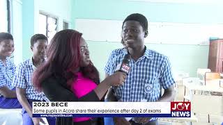 2023 BECE Some pupils in Accra share their experience after day 2 of exams [upl. by Donell]