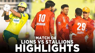 Full Highlights  Nurpur Lions vs ABL Stallions  Match 4  Champions Cup 2024 [upl. by Coombs]