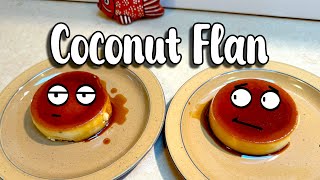 Homemade Coconut Flan [upl. by Anayit929]