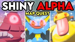 ANOTHER SHINY ALPHA MAP QUEST  30 MORE in Pokemon Legends Arceus [upl. by Ehcrop11]