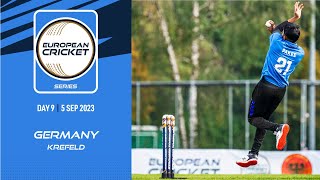 🔴 ECS Germany Krefeld 2023  Day 9  T10 Live Cricket  European Cricket [upl. by Joktan638]