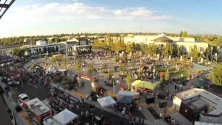 Sammy Hagar Concert time lapse in Vernon Street Town Square from above [upl. by Sparkie]