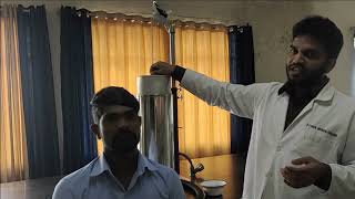 Demonstration of Spirometry by Pandian Mpvsmededu [upl. by Gamin]