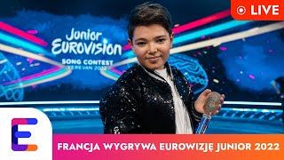 FRANCJA 🇫🇷 wygrywa Eurowizję Junior 2022  LIVE PO WYNIKACH NA GORĄCO [upl. by Constancy]