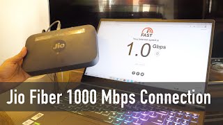 Jio Fiber 1 Gbps Internet Plan Experience and Review [upl. by Etterraj]