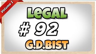 92  100 wpm  Legal  GDBist  Volume 1 [upl. by Selohcin]