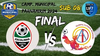 Campeonato Municipal de ParnamirimSUB8 FINAL Master jr X Olimpic [upl. by Castora]