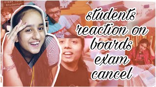 I reacted 😂 to student reactions on boards cancelled class 10 Mansha vlog [upl. by Garrik]