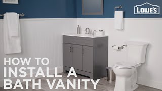 How To Install A Bathroom Vanity [upl. by Kciwdahc]