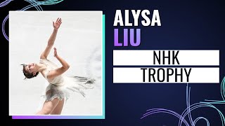 Alysa LIU USA  NHK Trophy 2024  GPFigure [upl. by Aidiruy]