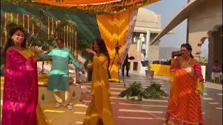 Shivani Bafna  Haldi Function by Radha Bagri  Haldi Songs [upl. by Alhahs]