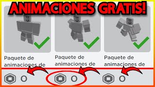 ✅ Como Tener ANIMACIONES GRATIS EN ROBLOX PAQUETES GRATIS Funciono 2024 [upl. by Aguie]