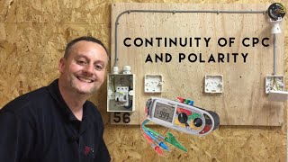 Continuity of CPC and Polarity of our 1 Way Lighting Circuit R1  R2 Measured in Ohms [upl. by Ahsiaa717]