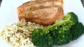 Maple Garlic Salmon Marinated Salmon Recipe [upl. by Esenej]