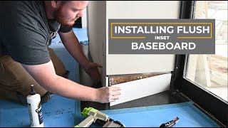 Site Crash  Modern Flush Baseboard Installation [upl. by Llirred]