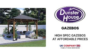 Wooden Garden Gazebos Inspiration  Heavy Duty DIY structures  Dunster House [upl. by Bamford]