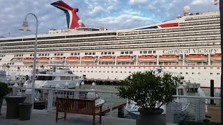 Crucero Carnival Victory puerto de Miami Florida Carnival Victory Cruise Ship Port of Miami [upl. by Vadnee543]