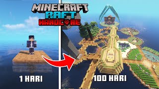 100 Hari di Minecraft Hardcore Raft [upl. by Hashim]