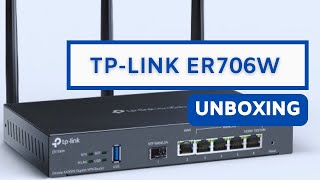 TPLink ER706W Omada Gigabit VPN Router  rozpakowanie unboxing [upl. by Yttocs452]